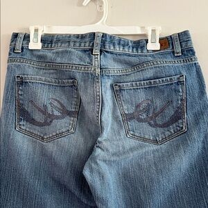 X2 Express Light Denim Curvy Flare Leg Jeans Size 10